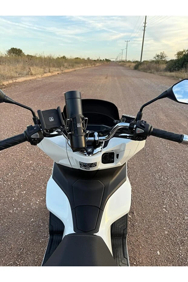 Titreşim Modüllü Gidon ve Ayna Bağlantılı Telefon Tutucu